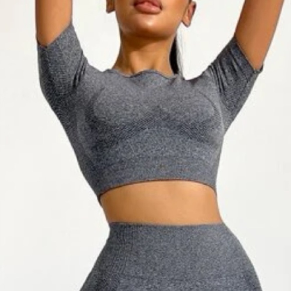 Grey athletic shirt
